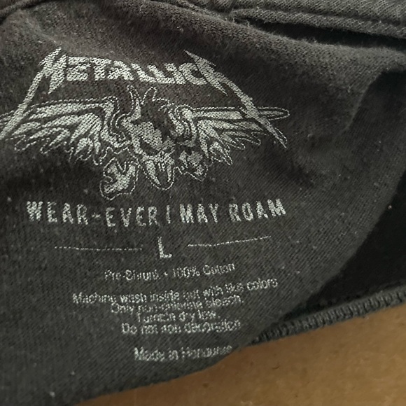 Metallica Def Leppard Journey black concert tee shirts lot size LARGE - Picture 4 of 8